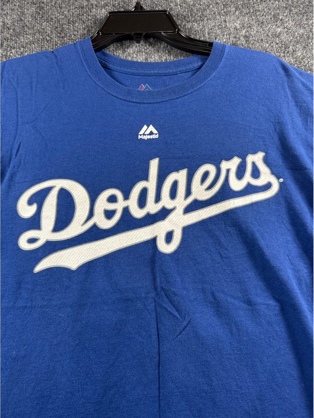 Los Angeles Dodgers Clayton Kershaw 22 Mens M Blue Majestic MLB T Shirt